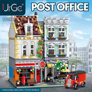 10198 MOC-22101 3716 + Stuks/Zet Het Bakstenen Vierkante Postkantoor Om Deskundige Bouwstenen Voor Straatbeeld Te Creëren Voor Kerstcadeaus - Product Image 2