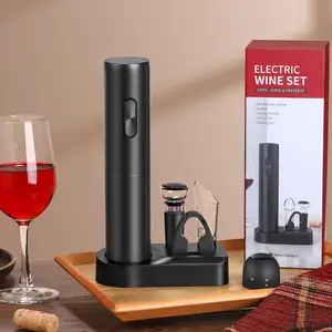Passen Sie das elegante elektrische automatische Weinöffner-batterie betriebene Weinflaschenöffner-Set an