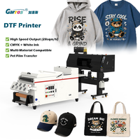 Imprimante DTF 60 cm I3200 avec tête d'impression pour T-shirts et sweats, machine d'impression par transfert sur film PET, équipée d'un shaker à poudre et d'une presse à chaud