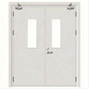 <span class=keywords><strong>Puerta</strong></span> Industrial de <span class=keywords><strong>Doble</strong></span> <span class=keywords><strong>Hoja</strong></span> para Cuarto Limpio, <span class=keywords><strong>Puerta</strong></span> de Purificación Manual de Acero Pintado Liso para Talleres Farmacéuticos y de Alimentos - Product Image 3