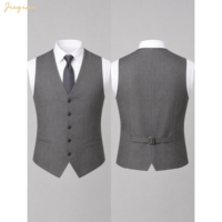 Costume d'affaires sur mesure 3 pièces pour homme, grande taille, en tissu peigné respirant, coupe ajustée avec pantalon à braguette zippée