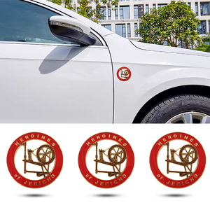 Emblème de Voiture Maçonnique : Héroïnes de Jéricho – Autocollant Latéral de Carrosserie Style Franc-Maçonnerie, Accessoires Symboles en Alliage de Zinc - Product Image 5