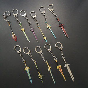 Portachiavi in metallo modello Mini spada da 6cm 33 Design per <span class=keywords><strong>i</strong></span> fan di <span class=keywords><strong>Genshin</strong></span> Impact come regalo - Product Image 1