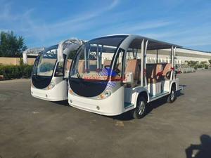 Autobús Turístico Eléctrico de Alto Rendimiento, 8 Plazas, Abierto, Blanco, con Energía Solar, para Complejos Turísticos, con Certificación CE - Product Image 5