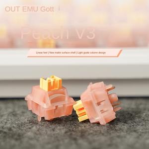 Outemu <span class=keywords><strong>แป้น</strong></span>พิมพ์ V3<span class=keywords><strong>มะนาว</strong></span>ลูกพีชแบบไฮเท็คเตอร์ปรับแต่งได้ตามต้องการสวิตช์ปลั๊กเสียบร้อนแกนเชิงเส้น - Product Image 2