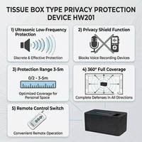 Dispositif de confidentialité audio de style boîte à mouchoirs, équipement de protection de la vie privée à ultrasons pour salle de réunion, bureau, négociation, fournisseur d'usine
