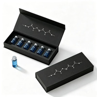 Nouveautés - Boîte magnétique pour cosmétiques - Emballage de flacon - Boîte personnalisée imprimée avec insert en éponge - Flacon de peptide 2 ml 3 ml - Boîte en carton