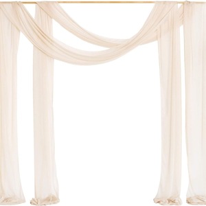 <span class=keywords><strong>Elegante</strong></span> Chiffon da tavolo <span class=keywords><strong>Runner</strong></span> pura <span class=keywords><strong>tovaglia</strong></span> solida per il rustico Boho ricevimento di nozze festa decorazione della parete della casa - Product Image 5