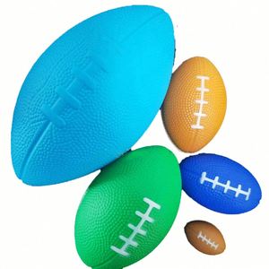 Wholesale Soft PU Football & Rugby <b>Balls</b> Customized Logo <b>Squeeze</b> Toys Kid's Sports Training OEM PU Rugby Promotional Gifts - Product Image 6