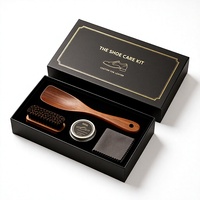 Kit Cadeau Personnalisable : Chausse-pied Rectangulaire en Carton Gris avec Long Manche, Boîte Cadeau de Luxe pour Chaussettes, Cadeau pour Père, Collègue