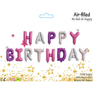 Huaien Factory's Happy Birthday Inflatable Aluminum Film Balloon Children's Birthday <strong>Party</strong> Decorative - Product Image 5