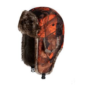 Camuflaje a prueba de viento gorra de caza de esquí ruso Ushanka Eskimo Bomber Ear Flap Trooper sombrero invierno Camo Trapper sombrero para hombres y mujeres - Product Image 4