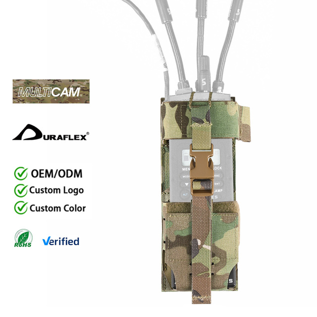 Tactics Radio Holster Holder Case Laser Cut Multi Platform Radio Chassi Molle Pouch Bag for Two Way Walkie Talkies