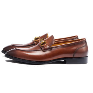 Chaussures pour hommes de style moderne - mocassins en cuir véritable, formels et décontractés, avec fonctions antidérapantes et respirantes - Product Image 3