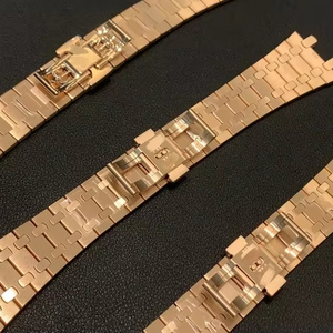 Montres de luxe RLX /PP CNC personnalisées-Bracelet en or rose 9K-18K avec lunette en diamant (service OEM) - Product Image 2