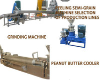 Machine industrielle de fabrication de pâte d'arachide, équipement complet de transformation du beurre d'arachide