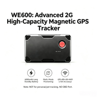 Traceur GPS magnétique 2G pour voiture WE600, longue autonomie, localisation en temps réel avec bouton SOS, surveillance vocale et alarme antivol