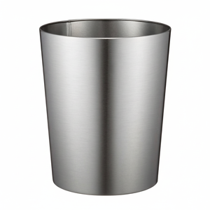 Online Selling Stainless Steel Metal Waste Basket <b>Corner</b> Dustbin Office Home <b>Kitchen</b> Garbage Collecting <b>Storage</b> Space-Saving - Product Image 1