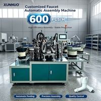 Machine d'assemblage automatique de robinets XUNNUO à moteur, contrôlée par PLC, haute efficacité, pour robinets d'eau, garantie 1 an
