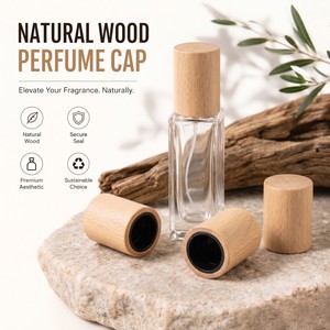 ฝาขวดน้ำหอมไม้ธรรมชาติสีอ่อน WeWood จากเวียดนาม ทรงกระบอกตรง รุ่น FEA15 ฝาปิดขวดโคโลญจน์ เป็นมิตรกับสิ่งแวดล้อม - Product Image 1