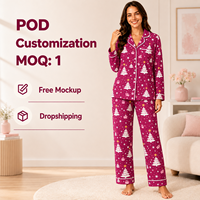 Ensemble de pyjamas assortis pour la famille, col rabattu, motif arbre de Noël blanc, en polyester, pour hommes, femmes et enfants