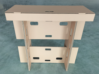 Table ondulé en papier écologique, meuble pliable en carton, bricolage, offre spéciale