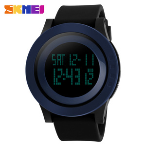 <span class=keywords><strong>SKMEI</strong></span> <span class=keywords><strong>1142</strong></span> nouveauté Funky Top marque plus récent personnaliser Stock prêt multicolore sport montres à Quartz hommes horloge avec bracelet en Silicone - Product Image 1