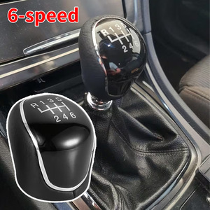 Ford Manual Transmission Gear <b>Shift</b> <b>Knob</b> Black Leather Ergonomic Design For Car Interior Upgrade - Product Image 2