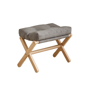 Tabouret pliant moderne en bambou pour la maison, banc à chaussures mobile pour l'entrée, repose-pieds pour petit espace, salon - Product Image 1