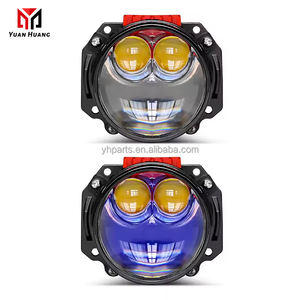 Phare de voiture à double lentille bi-laser LED C6-2.5 pouces 12V 104W 23000LM pour H4 H7 H11 9005 9006 Accessoires automobiles - Product Image 4