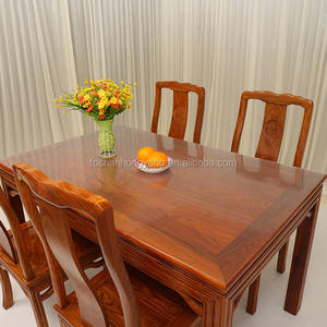 PVC 투명 테이블 매트 책상 보호 매트 맞춤형 장식 프린트 식탁 매트 - Product Image 1