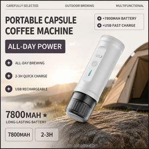 เครื่องชงกาแฟแคปซูลแบบพกพา 20 บาร์, 7800mAh พร้อมระบบทำความร้อนในตัว, รับทำโลโก้ตามสั่ง, โรงงาน OEM สำหรับเจ้าของแบรนด์ - Product Image 2