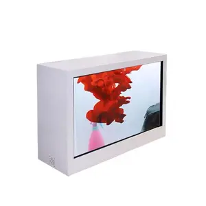 86 inch/Transparent screen display cabinet, all-in-one advertising machine pavilion collection exhibition equipment