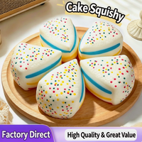 Jouets Squishy Géants Colorés en Forme de Gâteau, Vente Directe Usine, Jouets Anti-Stress à Rebond Lent/Rapide
