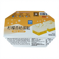 Boîte de présentation pliable pour pâtisserie, en carton écologique imprimé sur mesure, avec finition mate, pour la vente au détail