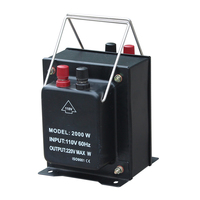 Transformador de Potencia Portátil TC-5000 de 5000W Monofásico con Bobina Toroidal de Aluminio, Elevador y Reductor de Voltaje para Uso Doméstico 110V 220V