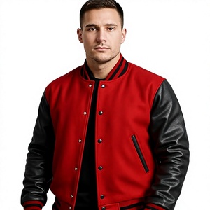 <b>Mens</b> Premium Custom Logo <b>Varsity</b> <b>Bomber</b> <b>Jacket</b> For Schools Colleges Sports Clubs And Streetwear - Product Image 1