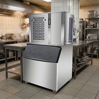 Machine à glace pilée commerciale haute capacité avec compresseur, haute productivité, longue durée de vie pour les restaurants de fruits de mer
