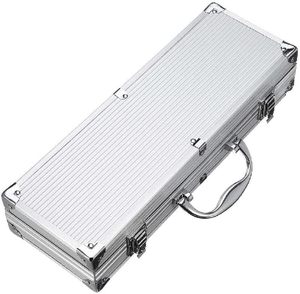 Lot de 26 ustensiles de barbecue en acier inoxydable avec longues poignées, résistants à la chaleur et faciles à nettoyer, pour grillades au charbon de bois et camping en extérieur - Product Image 4