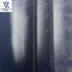 10 oz Stretch tissé fil teint coton Polyester Spandex Slub sergé Denim tissu pour enfants et adolescents Jeans - Product Image 4