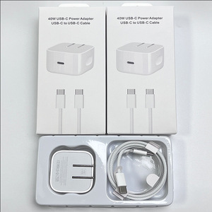 40W PD Type-<b>C</b> Fast Charger Set 1M Braided <b>USB</b> <b>C</b> Cable US EU UK <b>Plug</b> Portable Fast Charging <b>Adapter</b> for Phone Tablet Laptop - Product Image 3