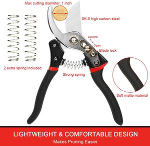 Hydroponic Blade Cutter Stainless Steel Garden Scissor Pruner <strong>Small</strong> Trimming <strong>Pruning</strong> <strong>Shears</strong> Bypass Gardening Tools Garden Work - Product Image 3