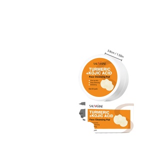 Almohadillas de Limpieza Facial Personalizadas de Marca Propia, Exfoliantes, Limpiador Facial, Almohadillas de Cúrcuma y Ácido Kójico, Almohadillas de Cúrcuma para la Limpieza Facial - Product Image 3