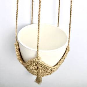Pots de jardin Jardinières Paniers faits à la main Paniers suspendus en <span class=keywords><strong>corde</strong></span> de sisal avec jarret - Product Image 5