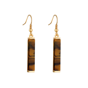 Thời trang nhiều màu hình học hình chữ nhật Acrylic đất sét Mặt dây chuyền Stud dangle Bông tai cho phụ nữ - Product Image 3