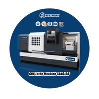 Tour CNC horizontal à banc plat robuste CAK6166C, commande GSK, garantie 1 an, pour broches d'énergie éolienne, grande précision
