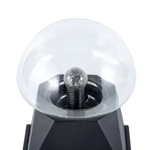 مصباح كروي بلازما يعمل باللمس بمصباح LED كريستالي سحري مبتكر يصلح كهدية لتزيين سطح الطاولة الدائرية ويُباع بالجملة
