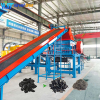 Machines de recyclage de pneus à haute efficacité, machines de recyclage de caoutchouc de pneus, ligne de recyclage de pneus usagés de 5 tonnes