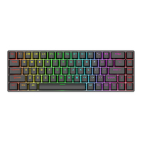 Tablet PC için Gateron Anahtarlı Üç Modlu Taşınabilir Kablolu Kablosuz Mekanik Mini RGB Klavye