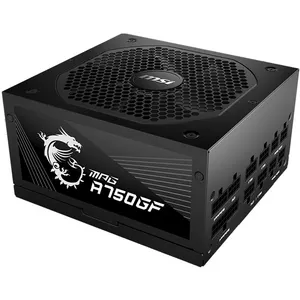 MSI MPG A750GF 80 בתוספת מלא מודולרי זהב אספקת חשמל תומך NVIDIA GeForce RTX 30 סדרת GPUs ATX 750W PSU